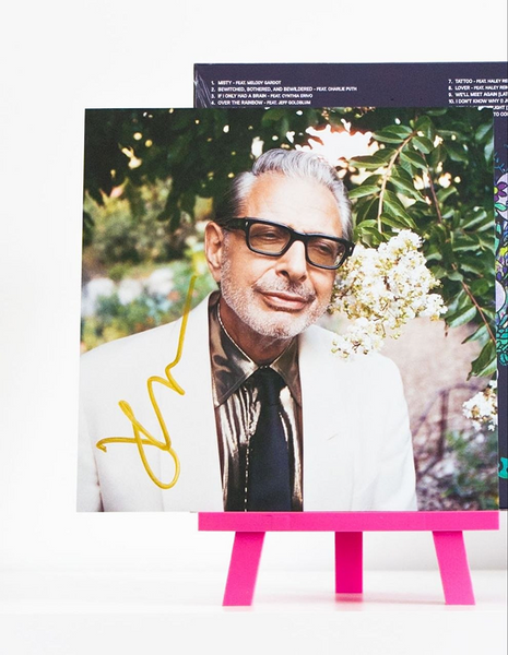 З АВТОГРАФОМ! 1LP платівка Jeff Goldblum and the Mildred Snitzer Orchestra - Night Blooms + signed art card. Блакитний колір 241 фото