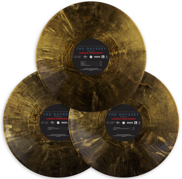3LP платівки Ludwig Goransson. The Odyssey - Original Motion Picture Soundtrack. Gold Vinyl 245 фото